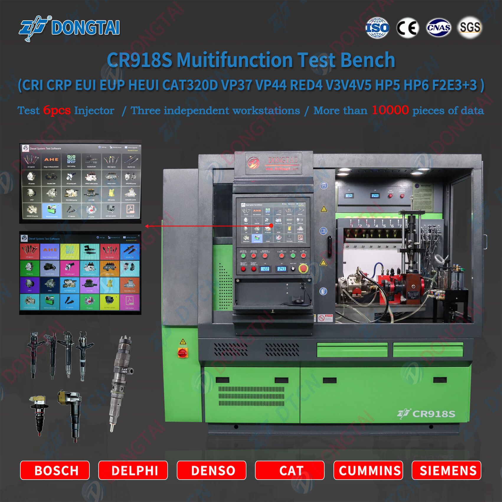 CR918S Multifunction Test Bench (Three stations)