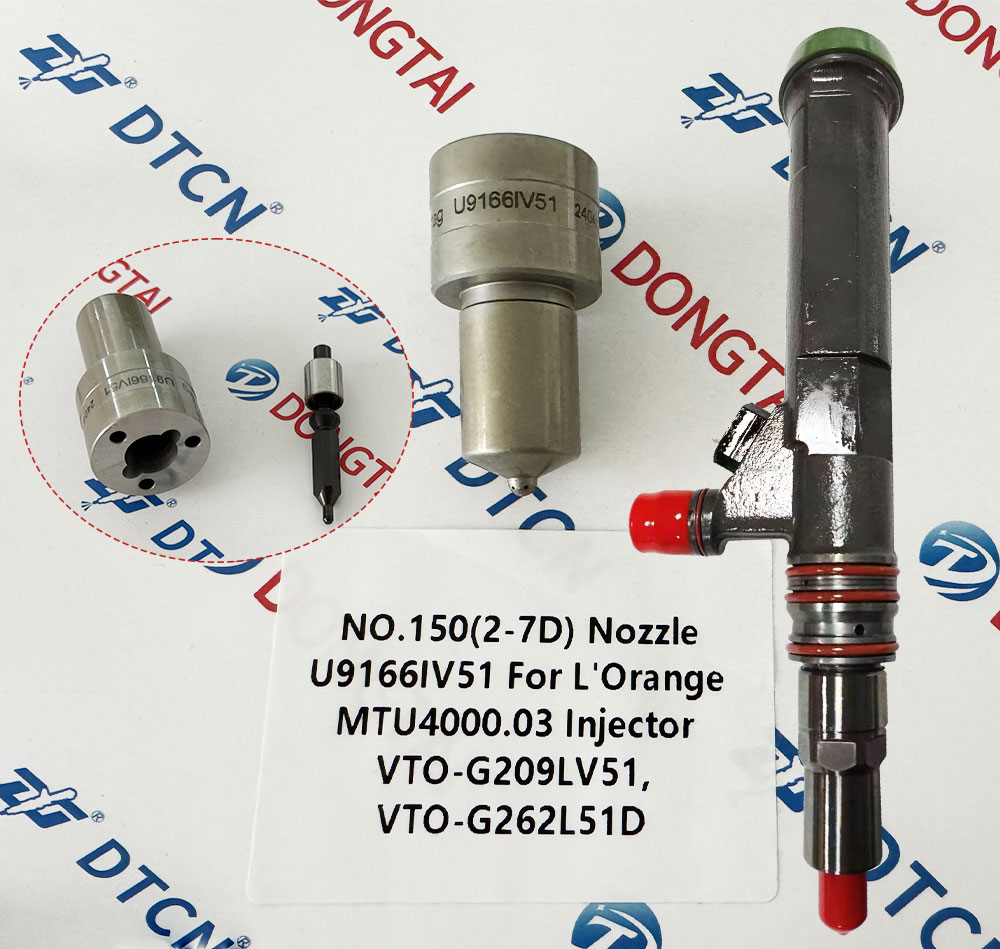 NO.150(2-7D) Nozzle U9166IV51 For L'Orange MTU4000.03 Injector  VTO-G209LV51, VTO-G262L51D